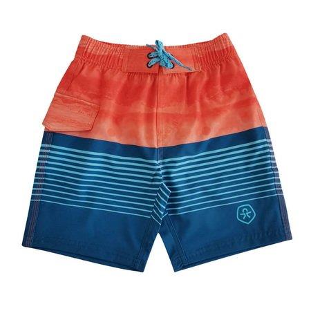 Orange And Blue Printing Boy Swimwear Short With One Side Pocket Swim Truck -Ostar Swimwear recommend