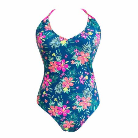 Flowers Printing One Piece Swimsuit With Removable Padding Swimwear -Ostar Swimwear recommend