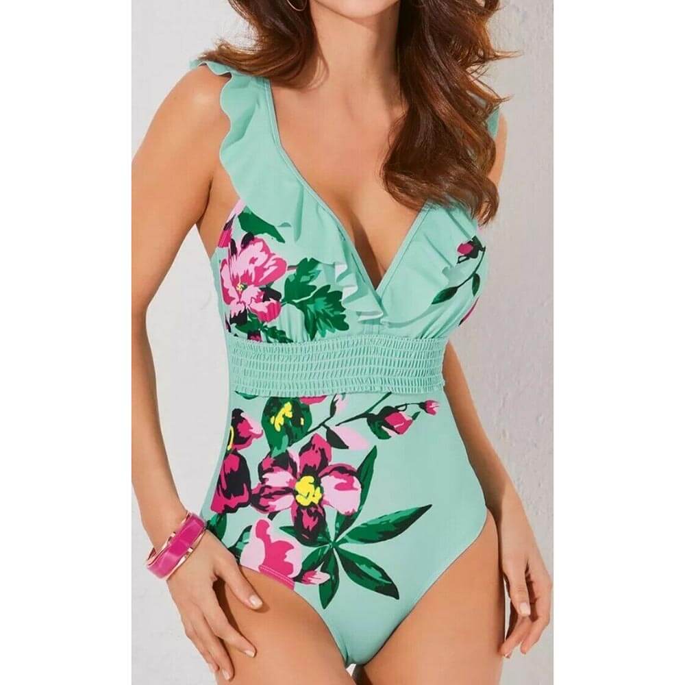 Women Deep Plunge Elegant One Piece Suit Swimwear -Ostar Swimwear recommend