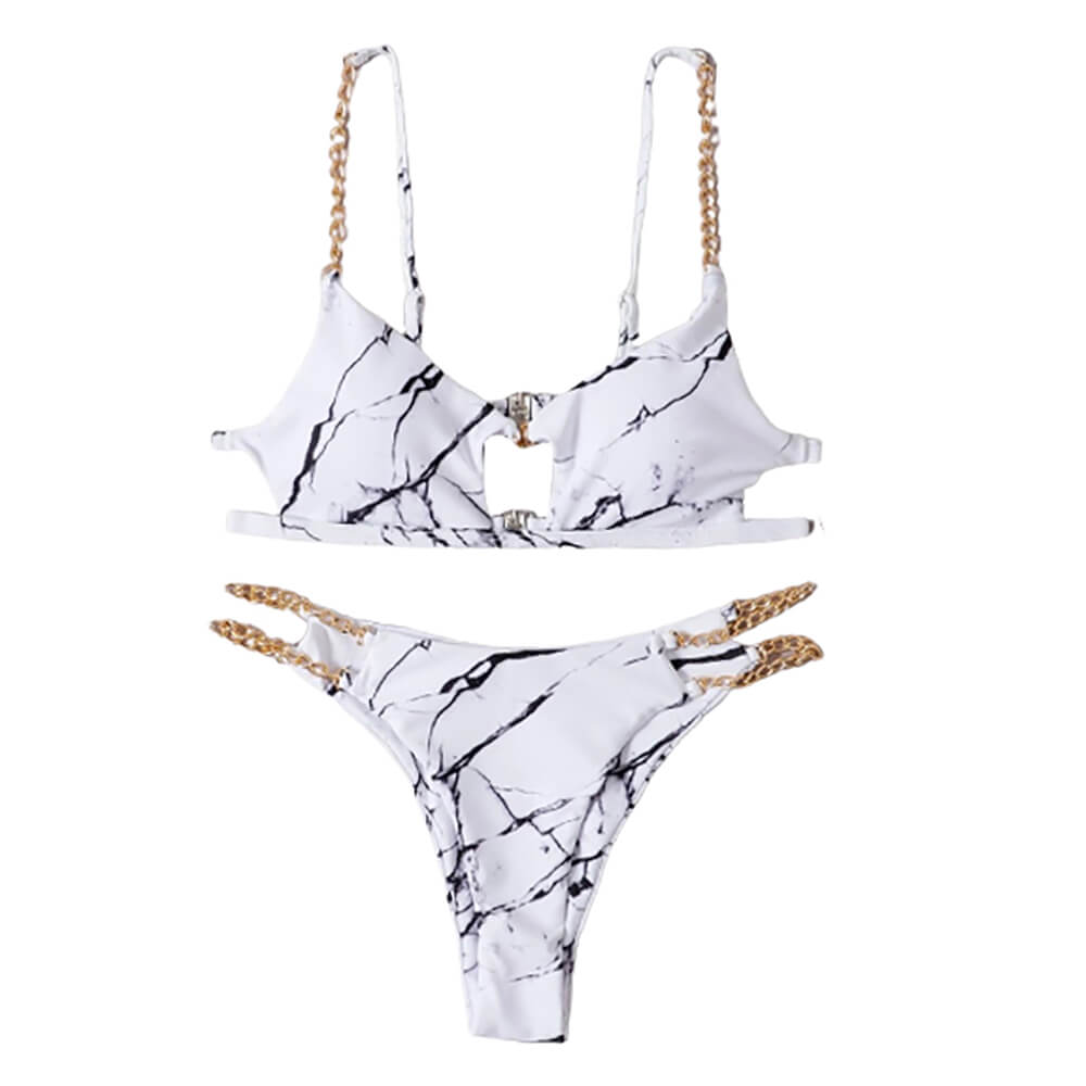 UNBN001-Women Bikini Swimwears With Chain