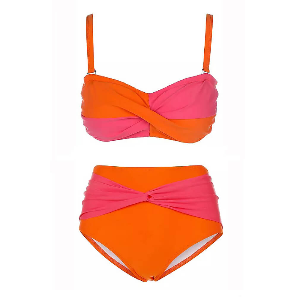 KL008644-Twist Bandeau Bikini