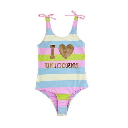 Unicorns Froil Printing One Piece Swimwear For Girls Bathing Suit -Ostar Swimwear recommend