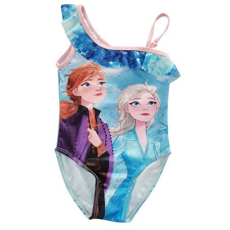 Baby’s One Piece Bathing Suits With Printing Elsa One Shoulder Swimwear -Ostar Swimwear recommend