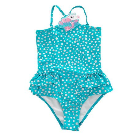 Lovable Girl One Piece Bathing Suit With Dots Foil Printed One Piece Swimwear -Ostar Swimwear recommend