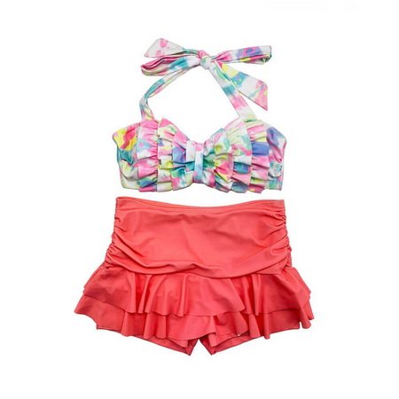 Modest Bow Bikini Swimwear Set Girl Bathing Suit -Ostar Swimwear recommend