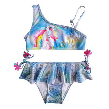 Private Label Beachwear Foil Print Kids Bathing Suit For Girls Bikinis -Ostar Swimwear recommend