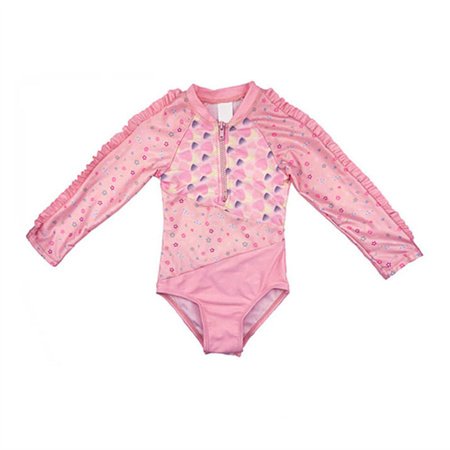 Girls Long Sleeve Rashguard One Piece Suit Design Bathing Suit With Front Zipper -Ostar Swimwear recommend