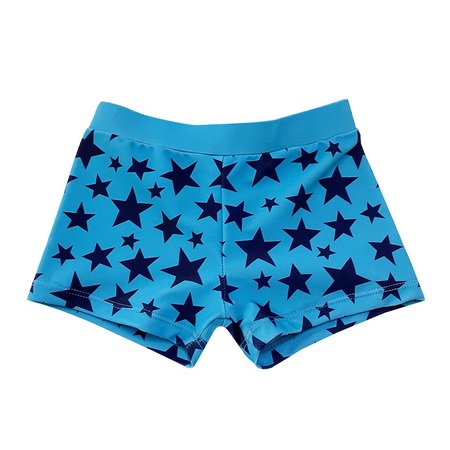 Boys Short Swim Trunks In Little Star Print Swimming Bottoms By OSTAR swimwear manufacturer