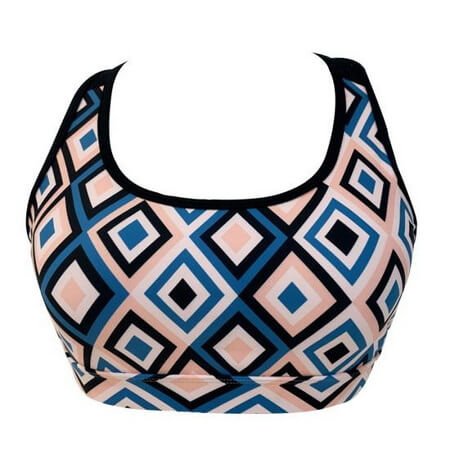 Geometric Digital Printing Active Wear Top For Lady Yoga Bra Top-Ostar Swimwear recommend